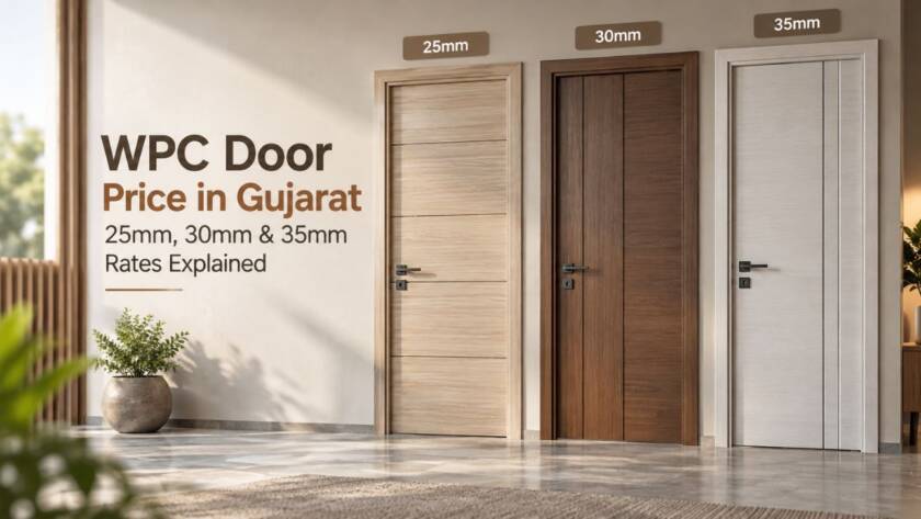 WPC door price in Gujarat for 25mm 30mm and 35mm doors