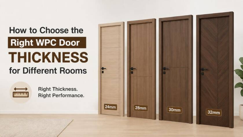 WPC door thickness for different rooms