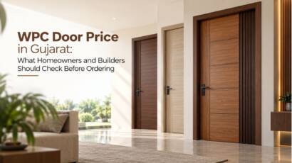 Modern WPC doors showcasing WPC door price in Gujarat