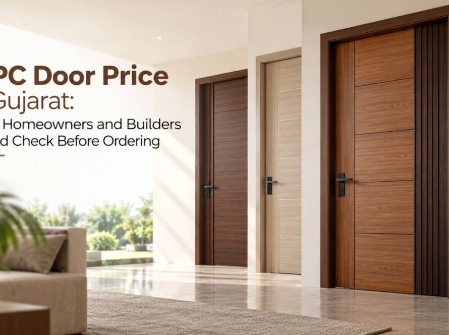 Modern WPC doors showcasing WPC door price in Gujarat